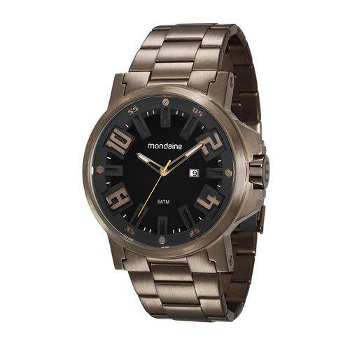 Relogio Mondaine Masculino Ref: 99233gpmvms7 Big Case Chocolate