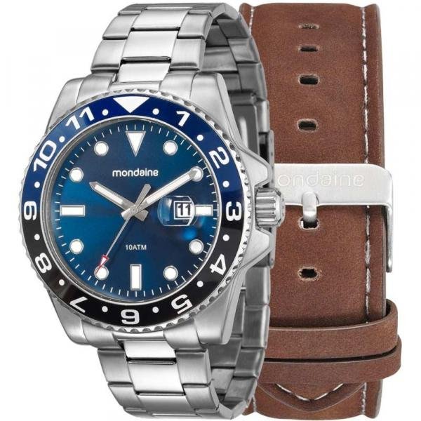 Relógio Mondaine Masculino Troca Pulseiras 99221G0MVNA1