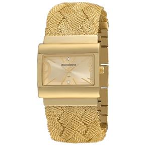 Relógio Mondaine Moda Feminino 76274LPMFDE. Analógico. Caixa de Metal e Pulseira de Aço.