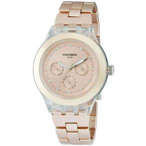 Relógio Mondaine Monwatch 94147LPMEPY8 Nude Metalizado, Resistente à Água 30M