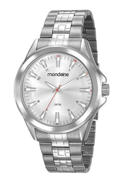 Relógio Mondaine Pulso Metal Prata Masculino Adulto 83457