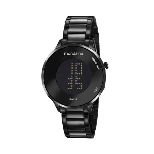 Relógio Mondaine Unissex 53786LPMVPE3 Digital LCD - Preto