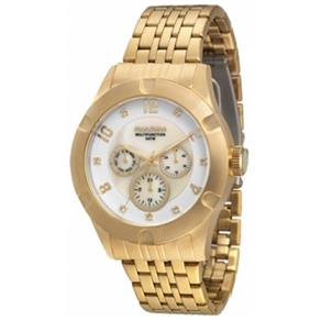 Relógio Mondaine Urbano Feminino Dourado 78211LPMGDA1 Calendário Multifunção, Resistente à Água 50M