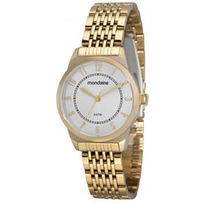 Relógio Mondaine Urbano Feminino Dourado 78185LPMBDA1 Analógico Resistente à Água 50M