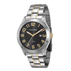 Relógio Mondaine Urbano Masculino 78419GPMBBA3 Analógico e Calendário Caixa e Pulseira em Aço Resistente à Água 50M