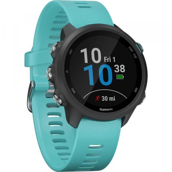 Relógio Monitor Cardíaco GPS Garmin Forerunner 245 Music Acqua Spotify