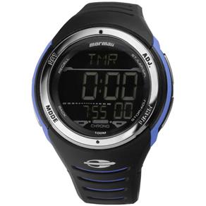 Relógio Mormaii Acqua Pro II Masculino M0951/8A Digital Resistente Água 100M Calendário Multifunção Iluminação Cronógrafo