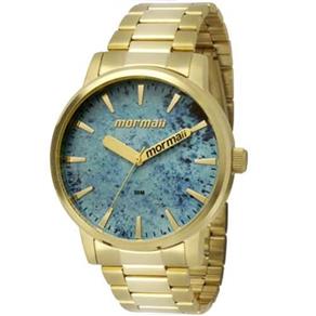 Relógio Mormaii Feminino Dourado Azul MO2036DW/4A