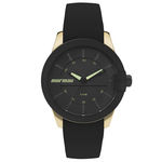 Relógio Mormaii Feminino Silicone Dourado Mo2036in/8p