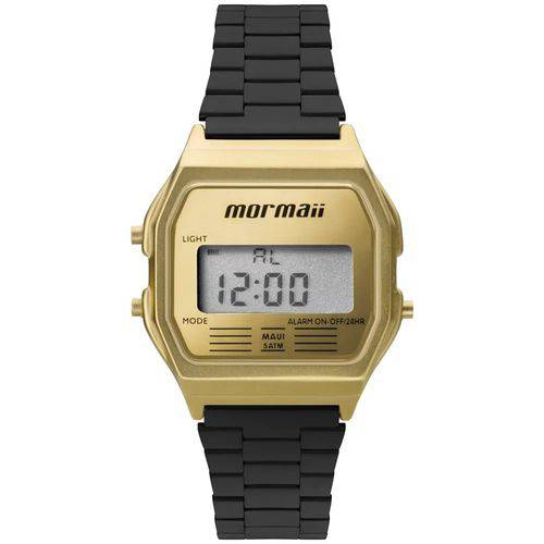 Relógio Mormaii Feminino Vintage Mojh02ak/4d Preto Dourado