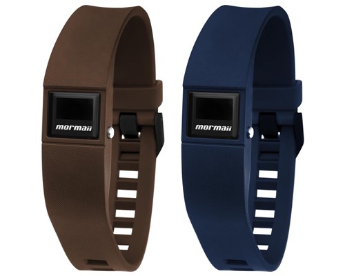 Relógio Mormaii Fit Digital Mobo3968/8M Troca Pulseira Marrom e Azul