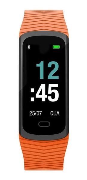 Relógio Mormaii Fitgps Unissex Mob3ac/8l Digital Gps Laranja