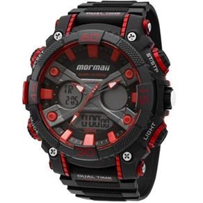 Relógio Mormaii Masculino Anadigi Yp12598/8r - Preto - Preto