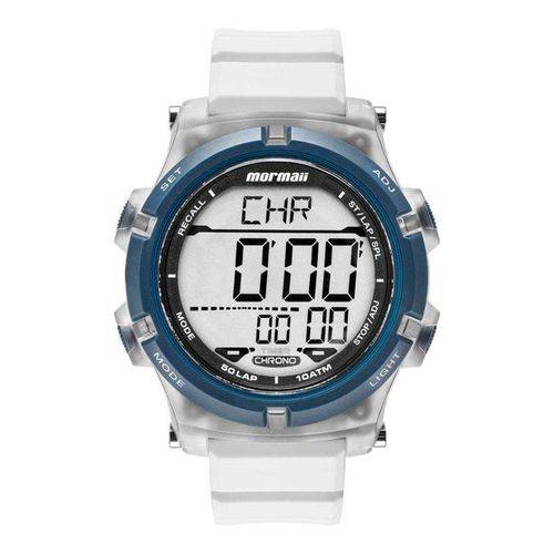 Relógio Mormaii Masculino Digital Acqua Pró MO1192AA/8B Silicone Branco