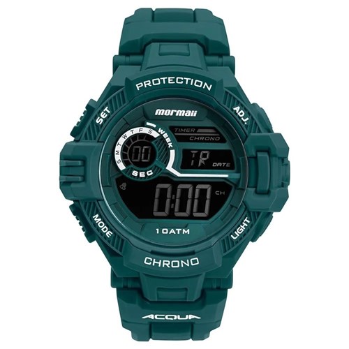 Relógio Mormaii Masculino Digital Acqua Verde Mo1134aa/8V