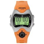 Relógio MORMAII masculino digital borracha laranja MO1324AB/1L