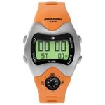 Relógio MORMAII masculino digital borracha laranja MO1324AB/1L