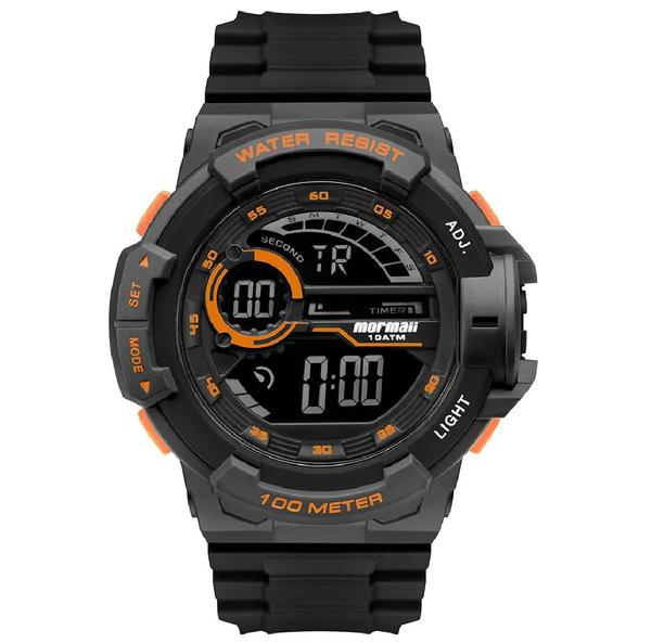 Relógio Mormaii Masculino Digital Wave Cinza e Preto MO3660AE/8L