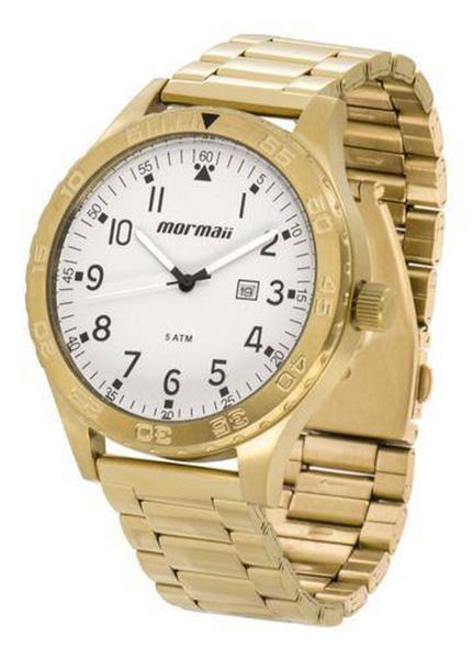 Relógio Mormaii Masculino Dourado Aço Mo2115an/4c