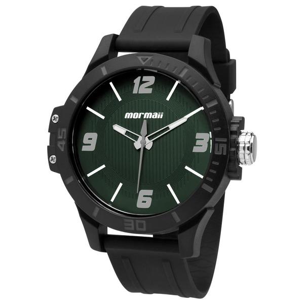 Relógio Mormaii Masculino Mo2035fl/8v Preto e Verde Original