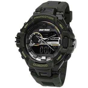 Relógio Mormaii Masculino Moad1134/8v Verde Militar Anadigi