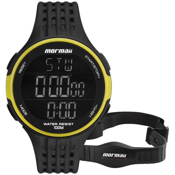 Relógio Mormaii Masculino Monitor Cardíaco Preto Mo11559aa8v