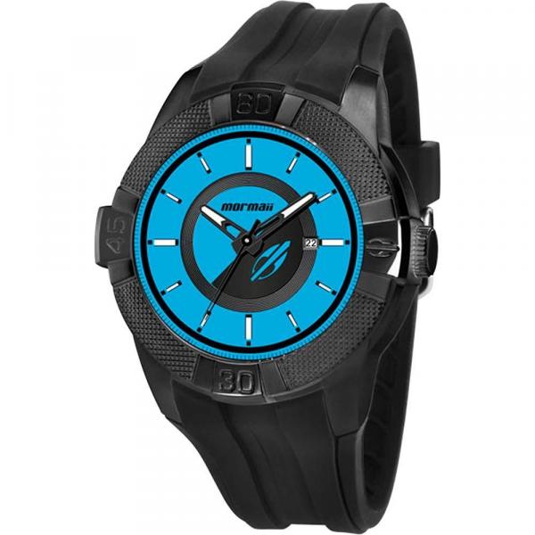 Relógio Mormaii Masculino Preto com Azul Mo2315ap/8Z