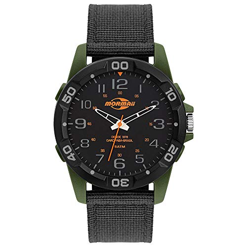 Relógio Mormaii Masculino Ref: Mo2035kh/8v Analógico Verde Militar