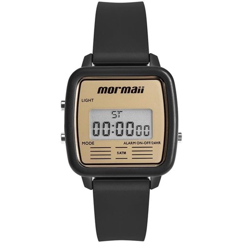 Relógio Mormaii Masculino Ref: Mojh02av/8D Digital Retrô Preto
