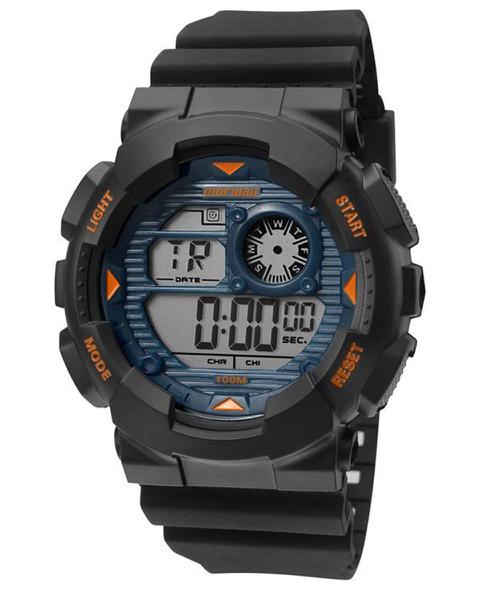 Relógio Mormaii Masculino Wave Digital MO3415A8A Preto / Azul