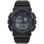 Relógio Mormaii Masculino Wave Digital Preto e Azul MO3415D/8A