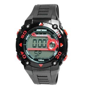 Relógio Mormaii Masculino YP1517/8R Digital Resistente Água 100M Calendário Alarme Cronômetro