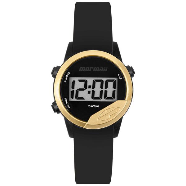 Relógio Mormaii Mude Unissex MO4100AD/8D Preto e Dourado