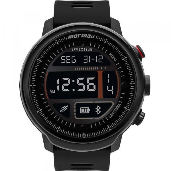 Relógio Mormaii Smartwatch MOL5AA/8P Preto Digital Ip-68 Cristal Mineral Tamanho Grande