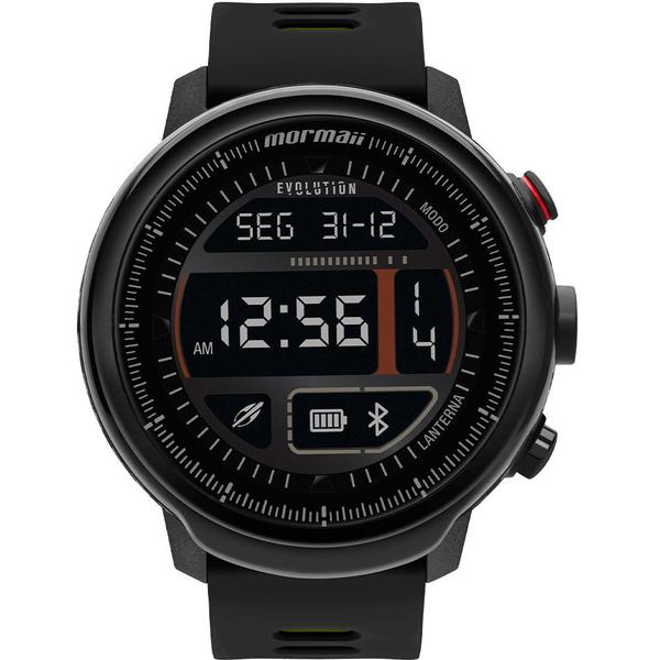 Relógio Mormaii Smartwatch MOL5AB/8Y Preto Digital Ip-68 Cristal Mineral Tamanho Grande
