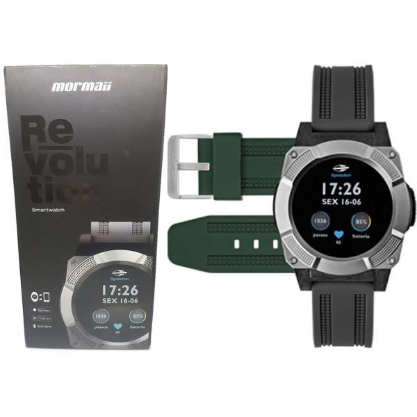 Relógio Mormaii Smartwatch Revolution MOSRAA8C 2 Pulseiras