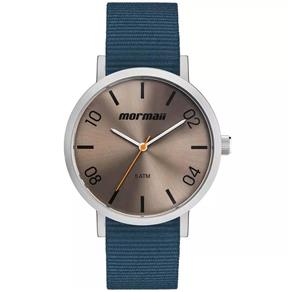 Relógio Mormaii Steel Basic Azul Prata Mo2035kb/0a Unissex