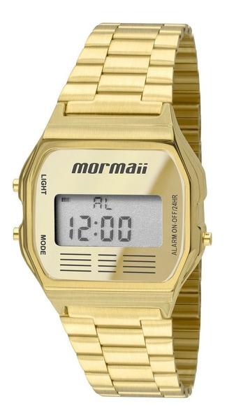 Relógio Mormaii Unisex Vintage Mojh02ab/4d Digital Dourado