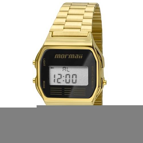 Relógio Mormaii Unissex Vintage Mojh02ab/4p Digital Dourado Dourado