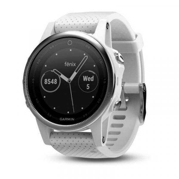 Relógio Multiesportivo Garmin Fenix 5S Carrara Branco com Monitor Cardíaco no Pulso