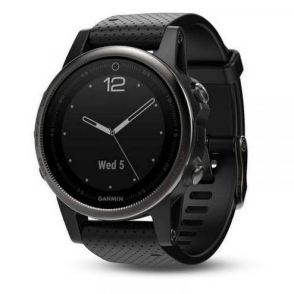 Relógio Multiesportivo Garmin Fenix 5S Sapphire Preto com Monitor Cardíaco no Pulso