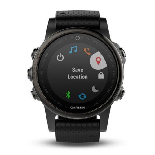 Relógio Multiesportivo Garmin Fenix 5S Sapphire Preto com Monitor Cardíaco no Pulso