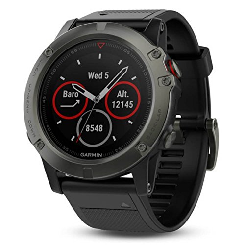 Relógio Multiesportivo Garmin Fenix 5X Sapphire Cinza com Monitor Cardíaco no Pulso