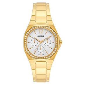 Relógio Multifunção Feminino Dourado Wr 5 Atm Fgssm053 S2kx