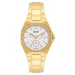 Relógio Multifunção Feminino Dourado Wr 5 Atm Fgssm053 S2kx