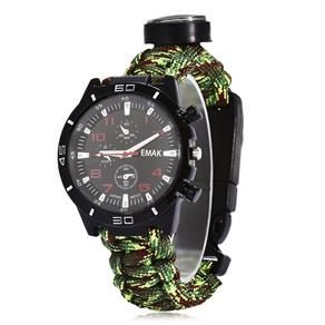 Relógio Multifuncional com Bracelete de Corda – EMAK