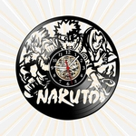 Relógio Naruto Animes Desenhos TV Nerd Geek Vinil LP Retrô