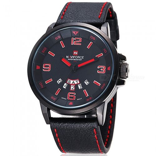 Relógio Naviforce 9028 Masculino Couro