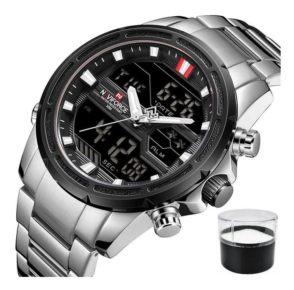 Relógio Naviforce 9138m Luxo com Estojo Nota Fiscal - Miranda Shopping