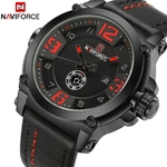 Relógio Naviforce Masculino Militar Esportivo Pulseira Couro 9099